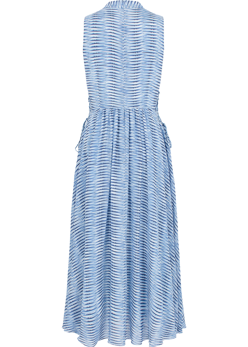 SALAZIA Blue Rattan Weave Maxi Dresses