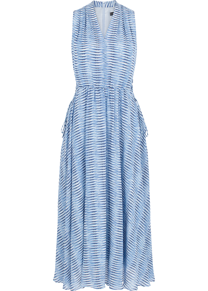 SALAZIA Blue Rattan Weave Maxi Dresses