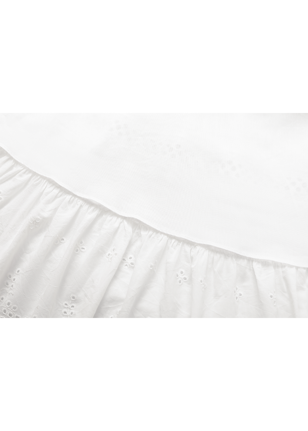 SALAZIA White Cotton Lace Dresses