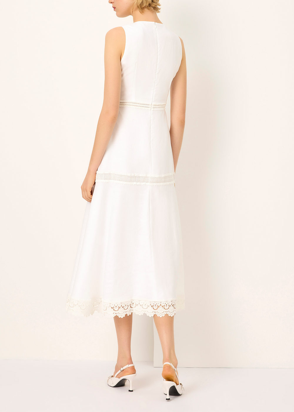SALAZIA White Canvas Dresses