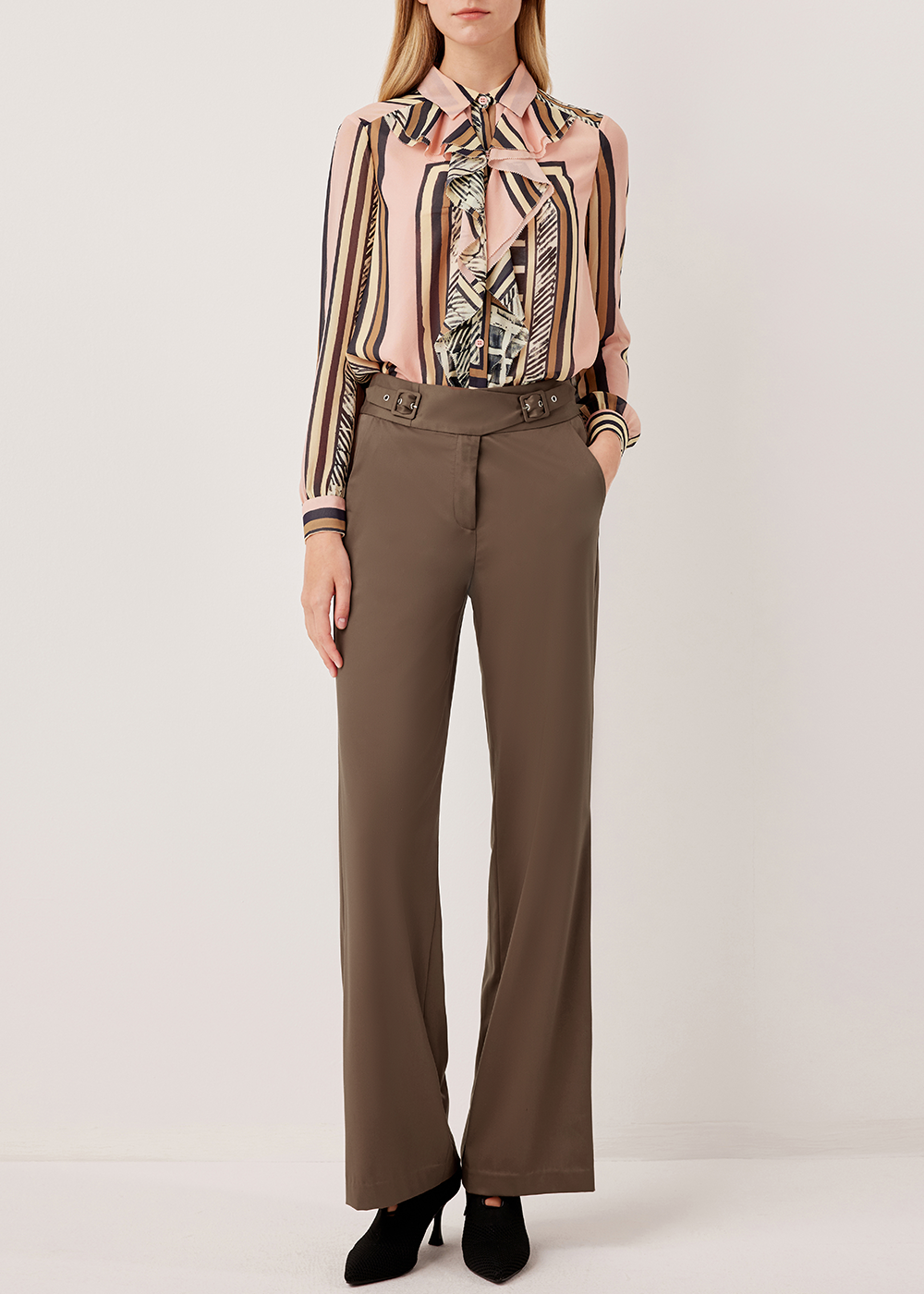 SALAZIA Pink Geometric Art Blouses