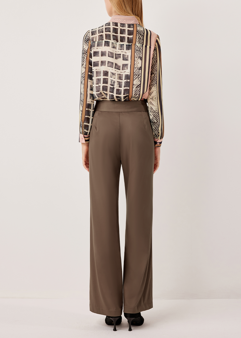 SALAZIA Pink Geometric Art Blouses