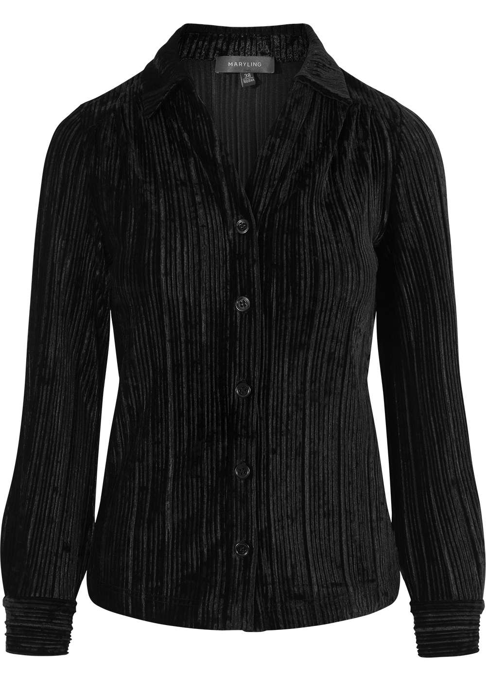 SALAZIA Black Stretch Fitted Blouses