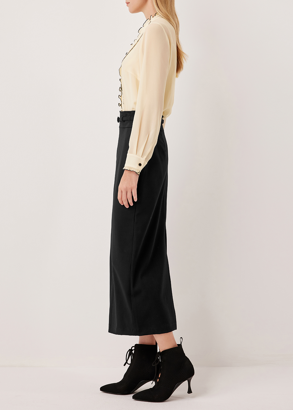 SALAZIA Ivory Silk Blouses