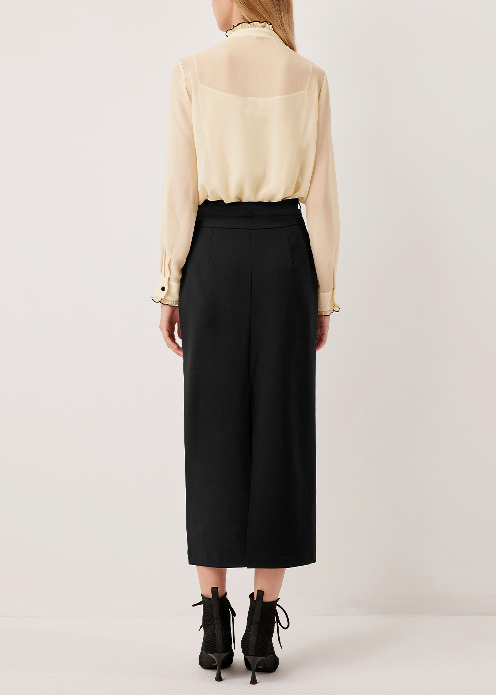 SALAZIA Ivory Silk Blouses