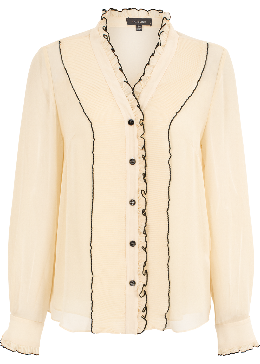 SALAZIA Ivory Silk Blouses