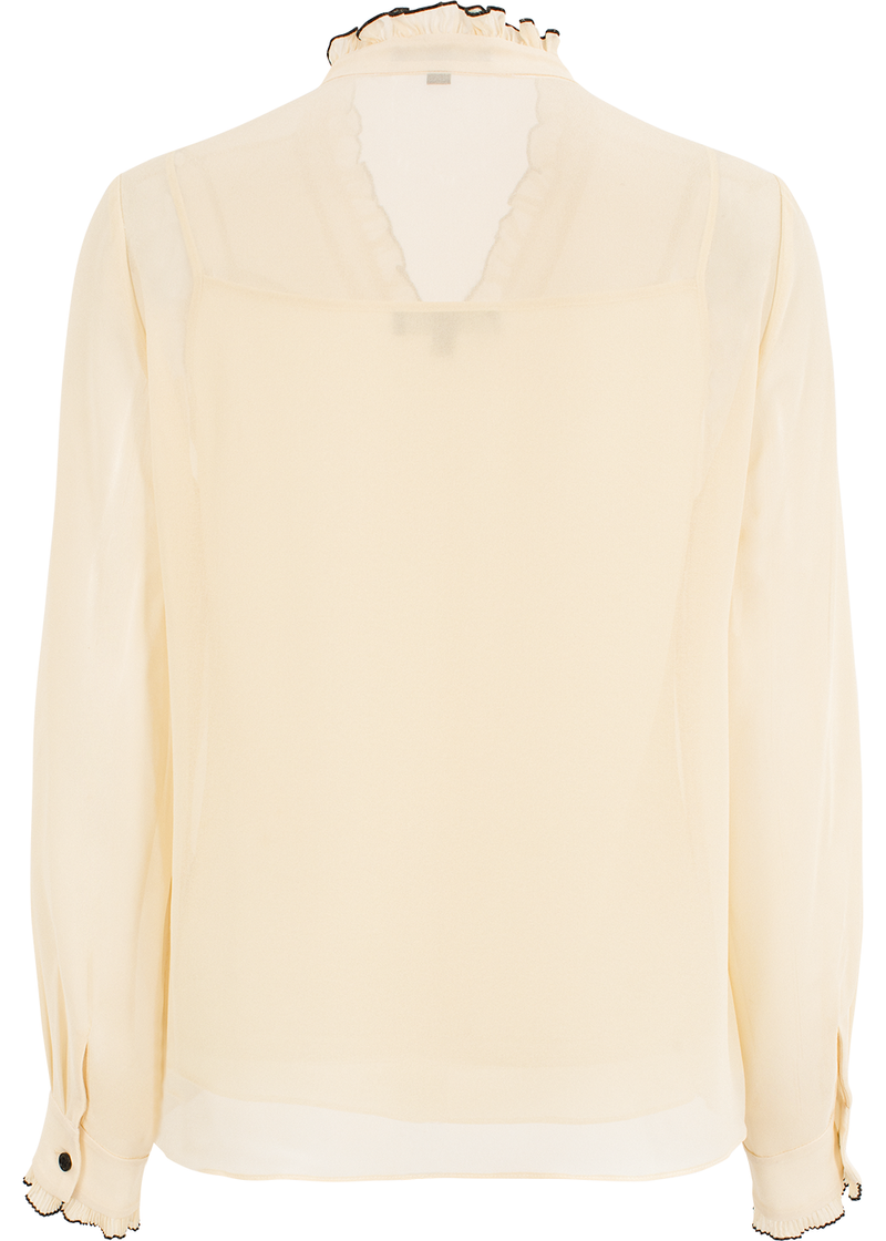 SALAZIA Ivory Silk Blouses