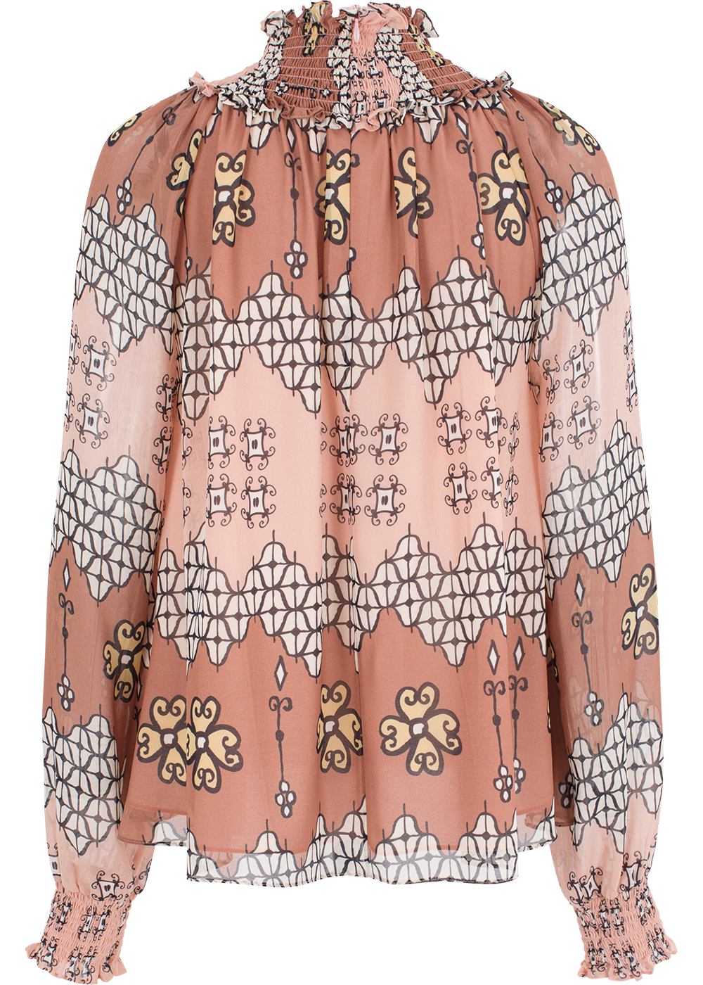 SALAZIA Pink Enchanted Garden Blouses
