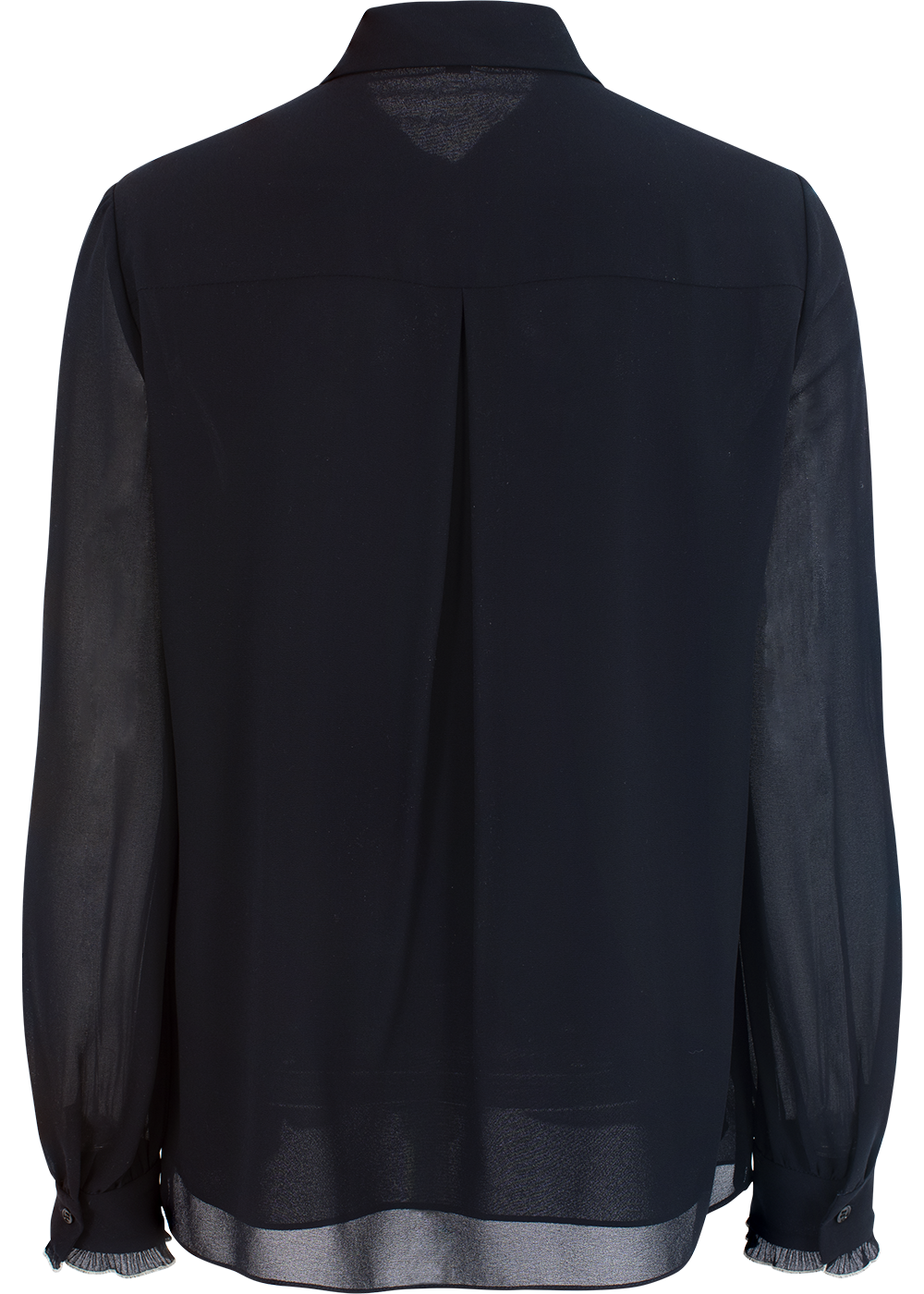 SALAZIA Deep Blue Silk Blouses
