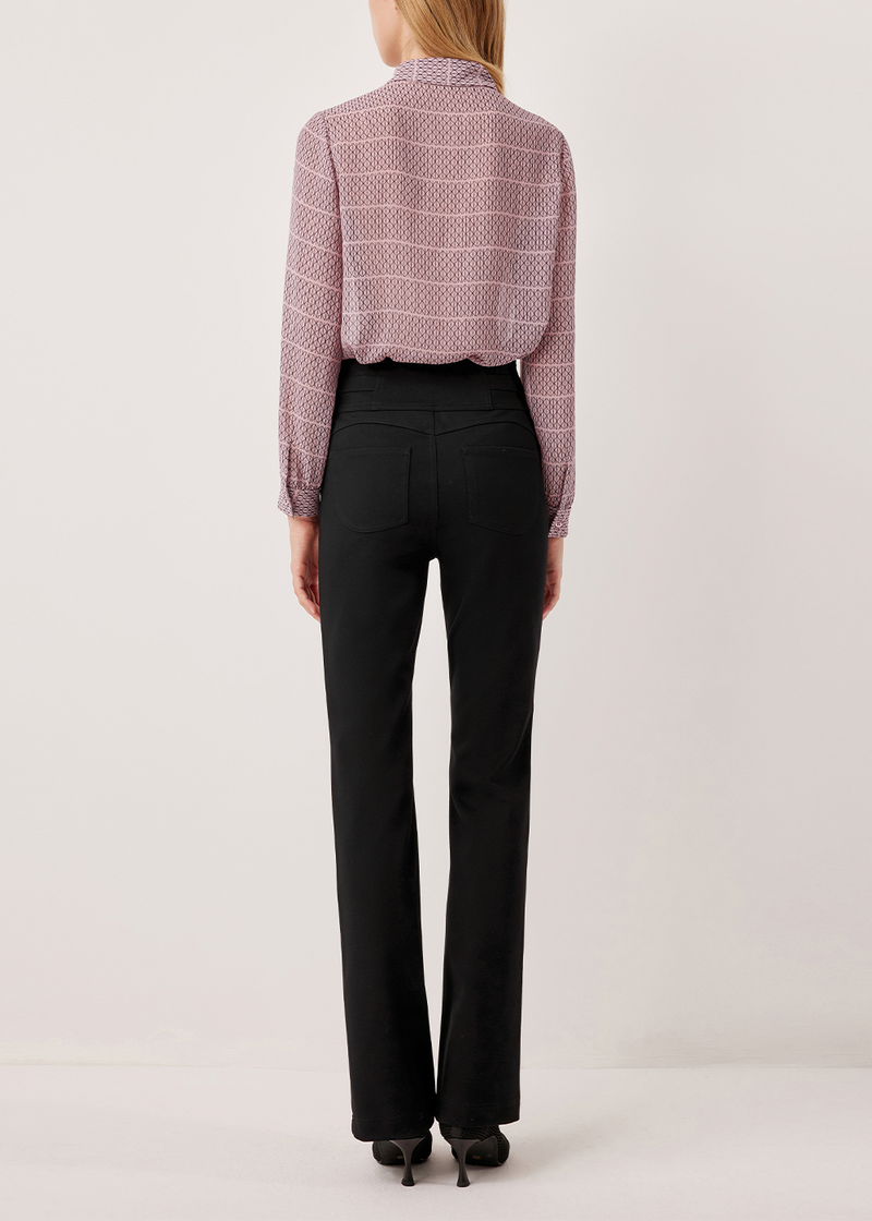 SALAZIA Pink Gingham Lace Blouses