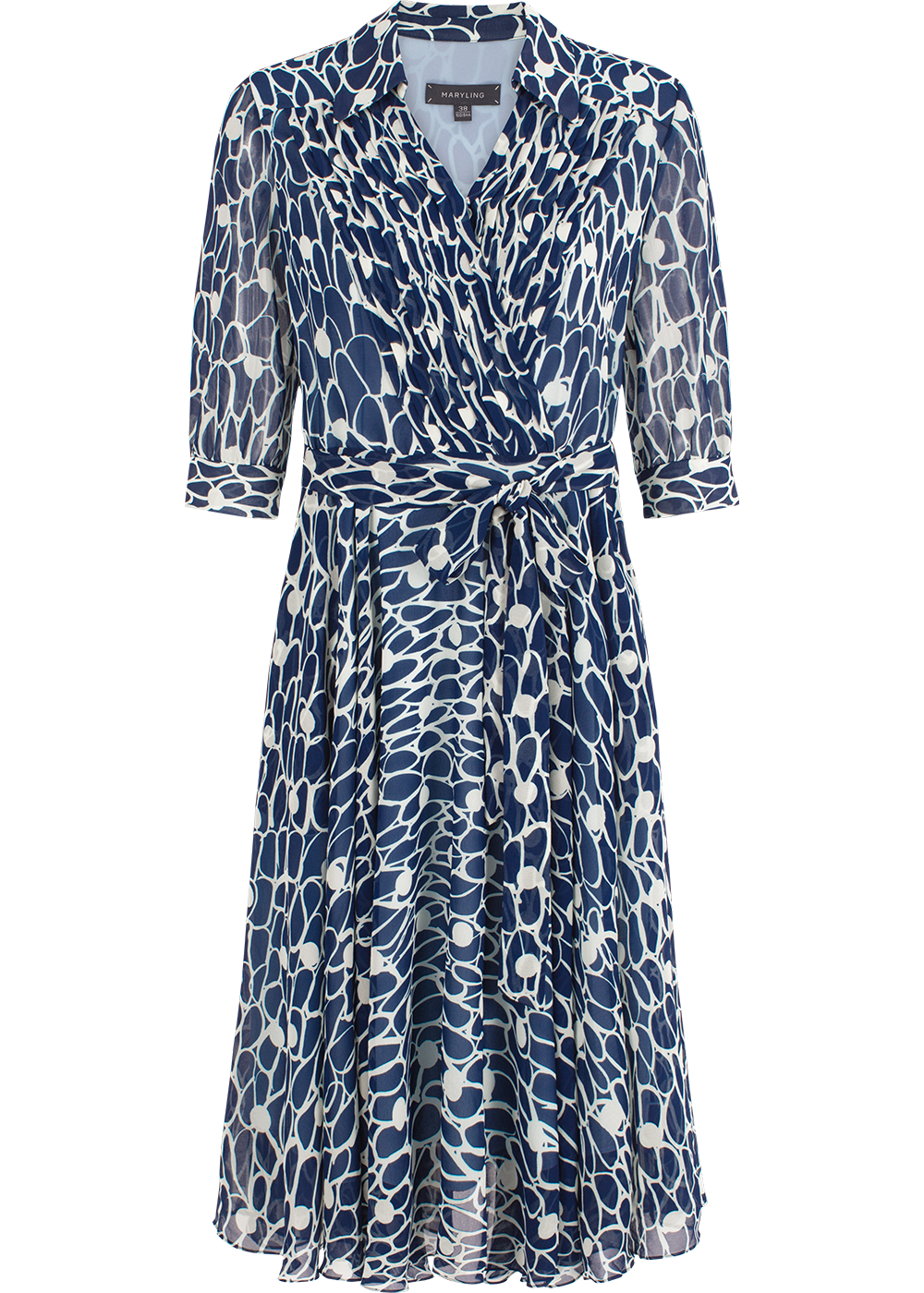 SALAZIA Blue-White Dresses