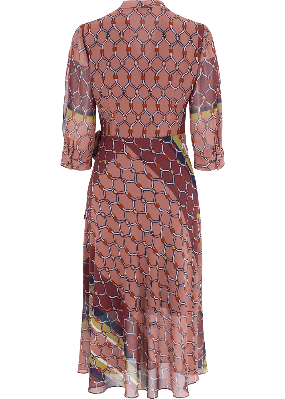 SALAZIA Dusty Pink Woven Mesh Dresses