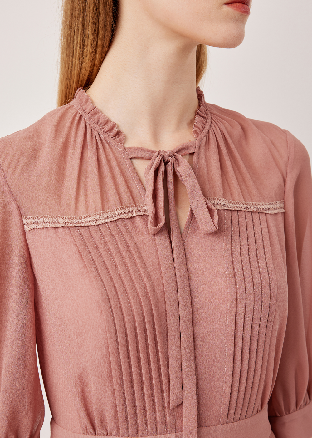 SALAZIA Pink Enchanted Garden Long-Sleeve Dresses