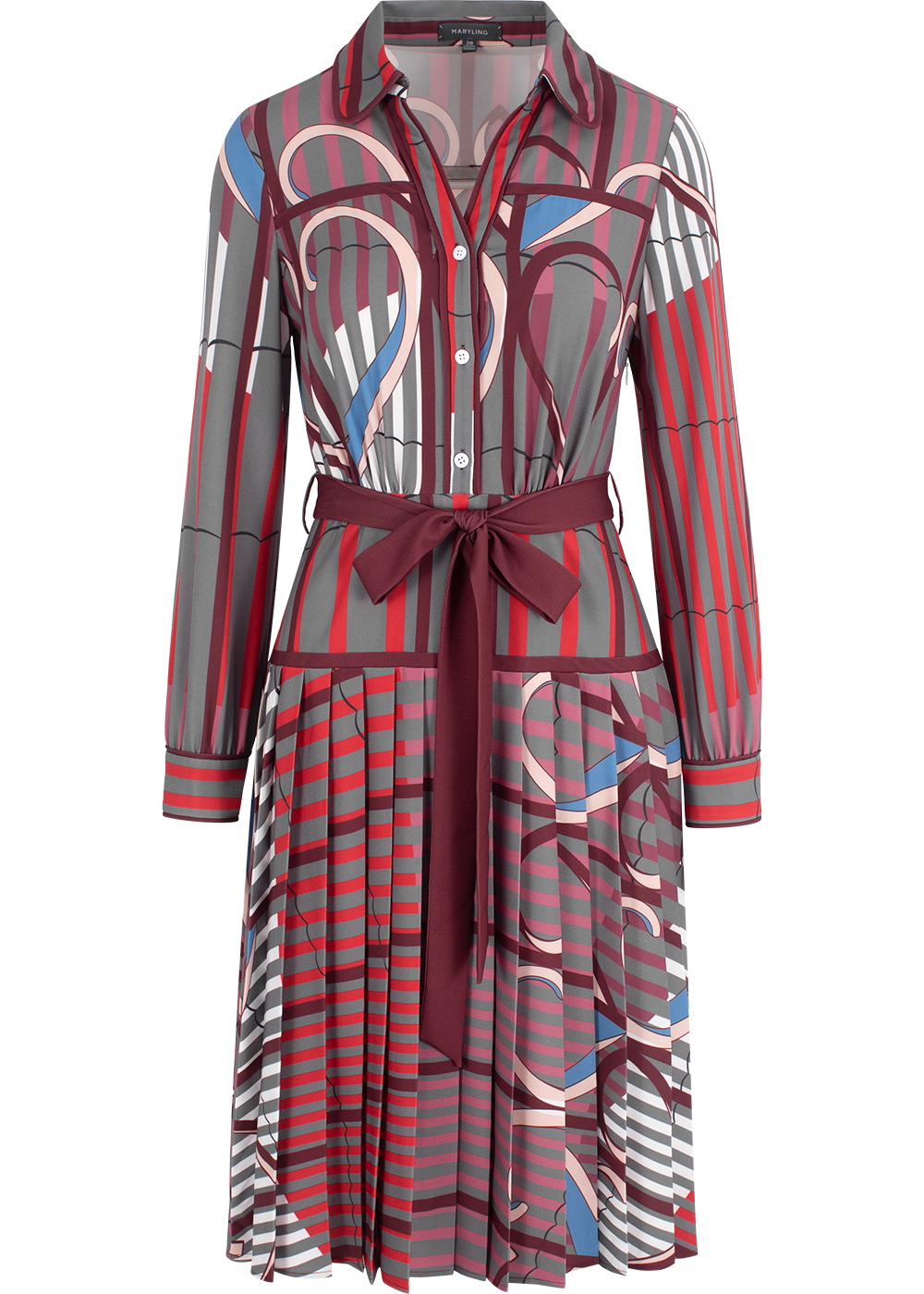 SALAZIA Purple Stripe Stretch Dresses