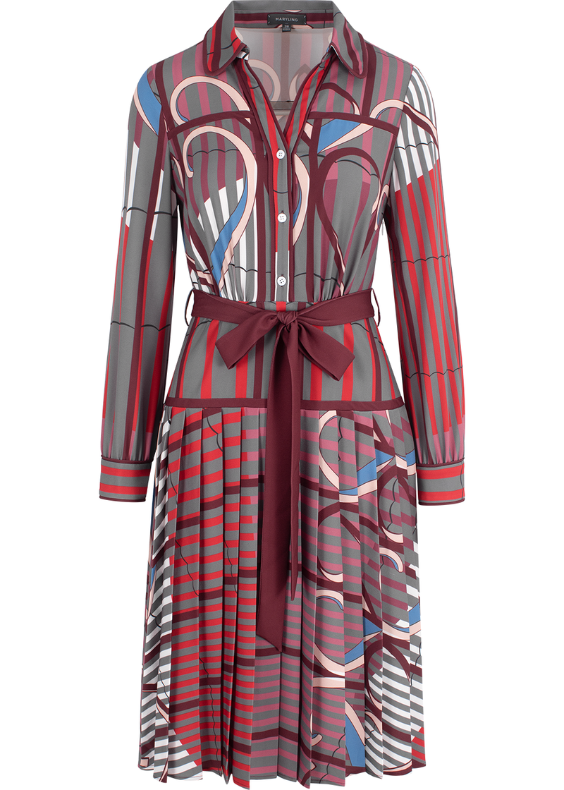 SALAZIA Purple Stripe Stretch Dresses