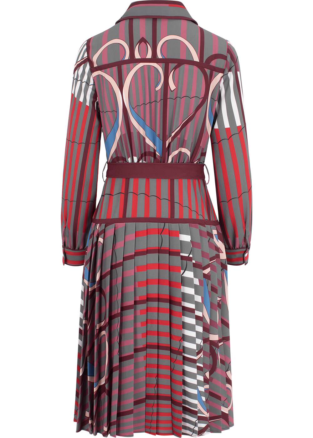 SALAZIA Purple Stripe Stretch Dresses