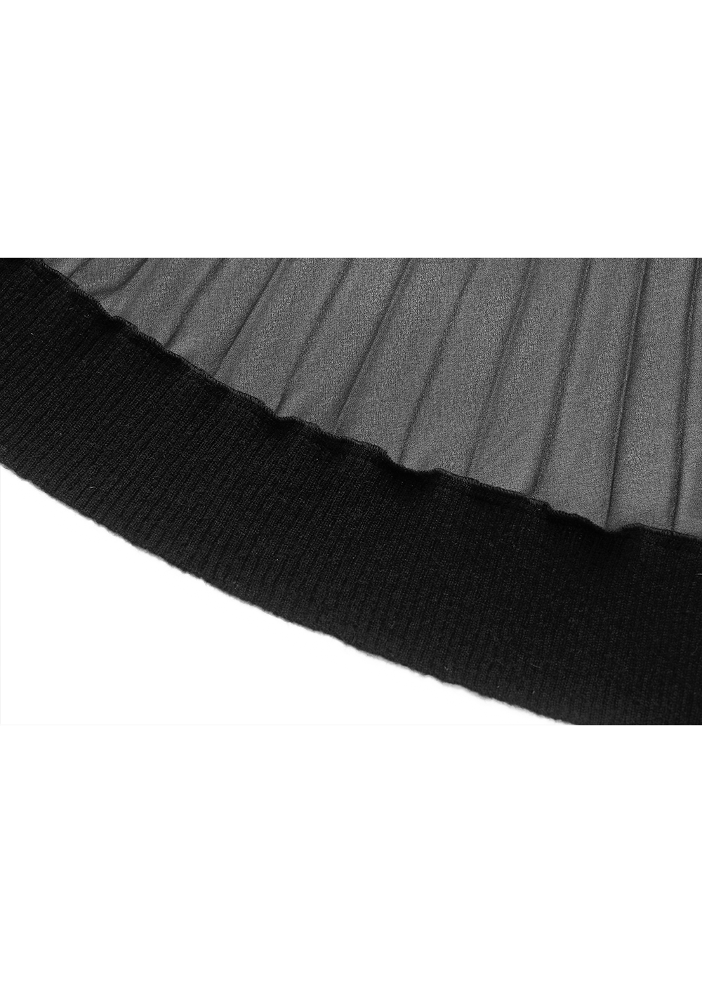 SALAZIA Black Wool Blend Long-Sleeve Dresses