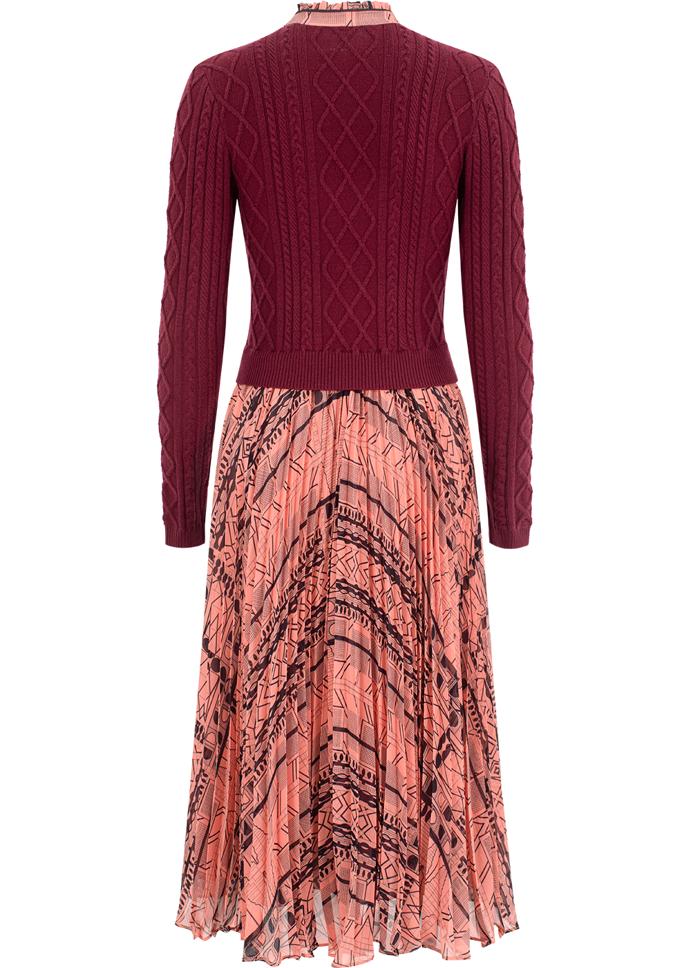 SALAZIA Pink Line Art Dresses