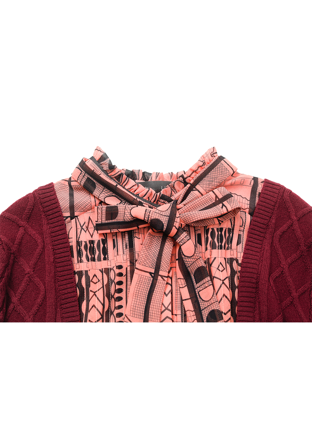 SALAZIA Pink Line Art Dresses