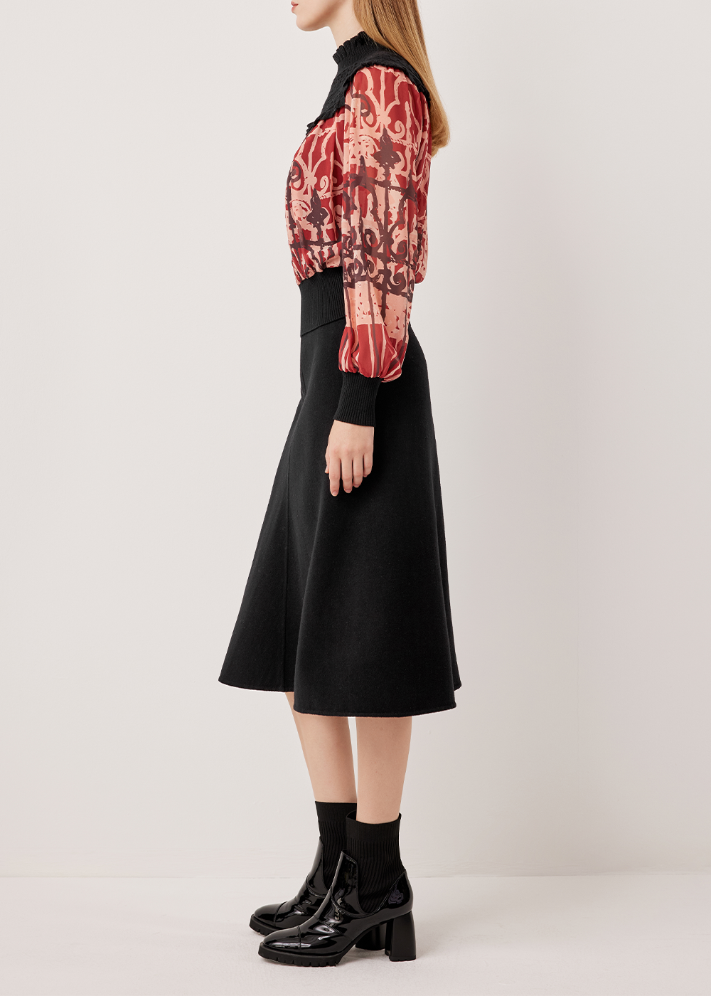 SALAZIA Red-Pink Stained Glass Blouses