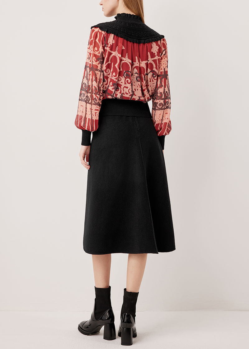 SALAZIA Red-Pink Stained Glass Blouses