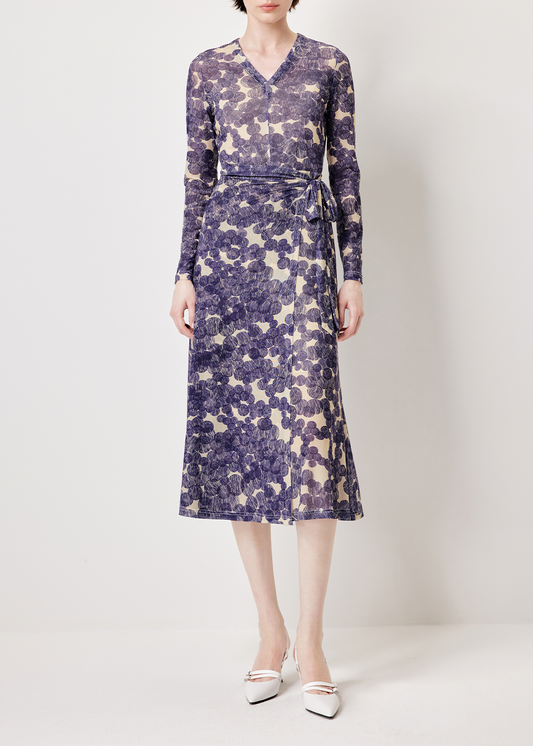 SALAZIA Monet Purple Stretch Dresses