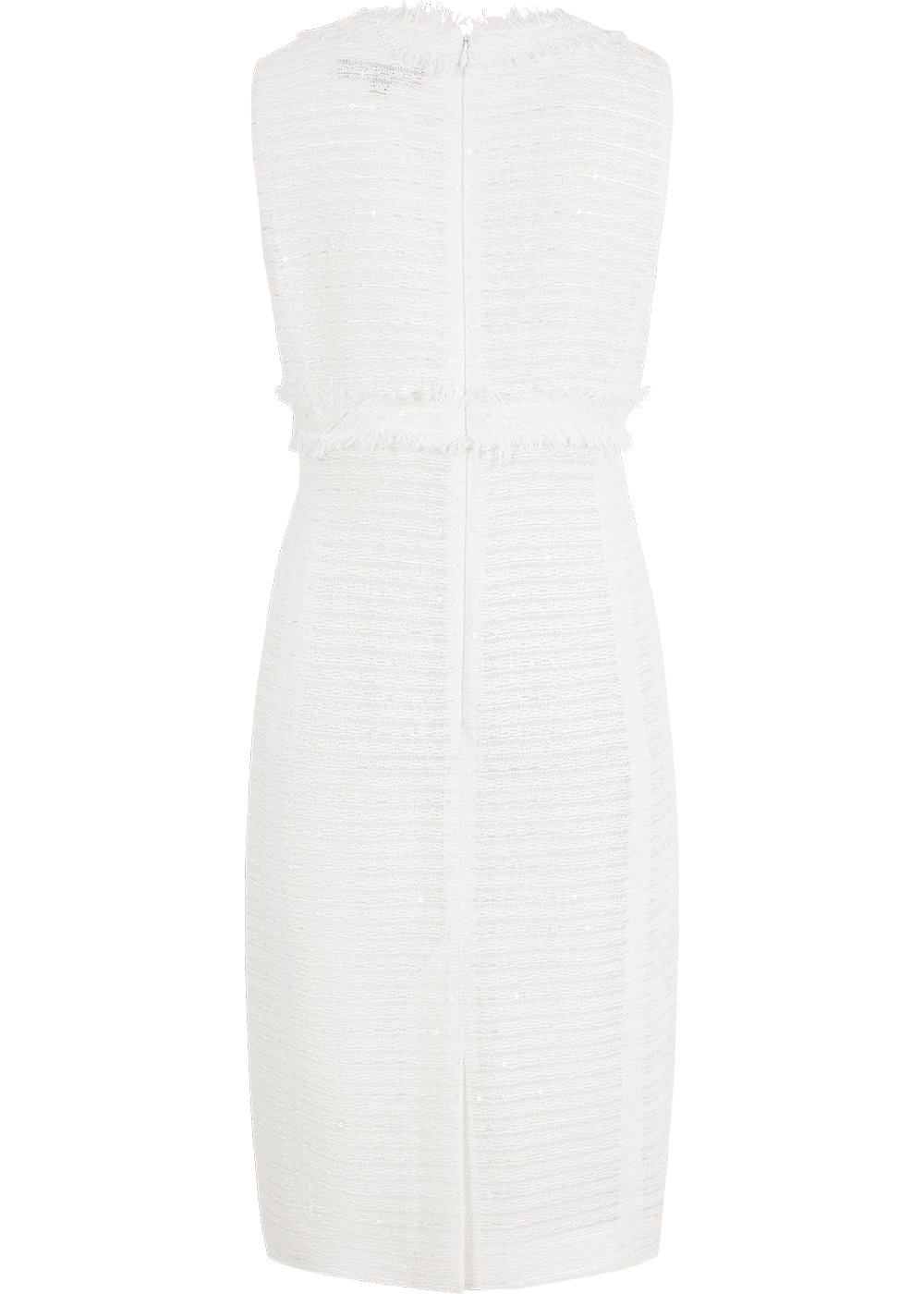 SALAZIA White Cotton-Polyester Blend Short-Sleeve Dresses