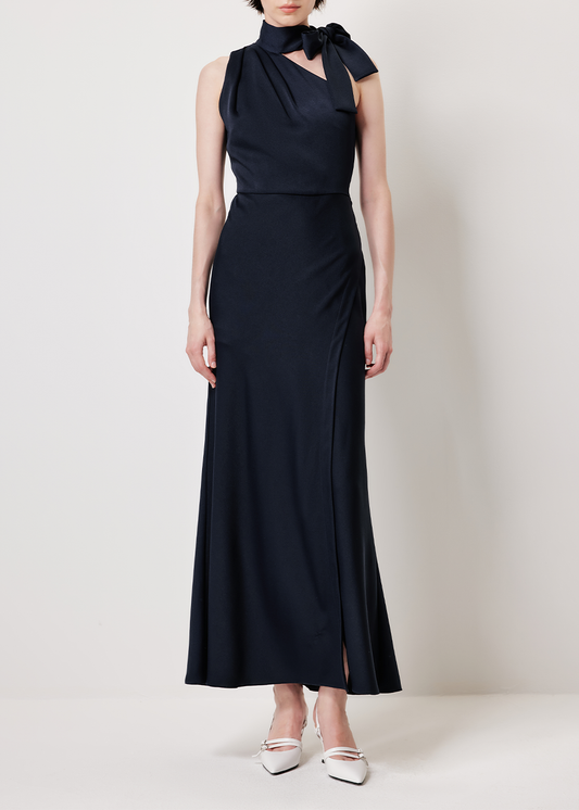 SALAZIA Midnight Blue Acetate Dresses