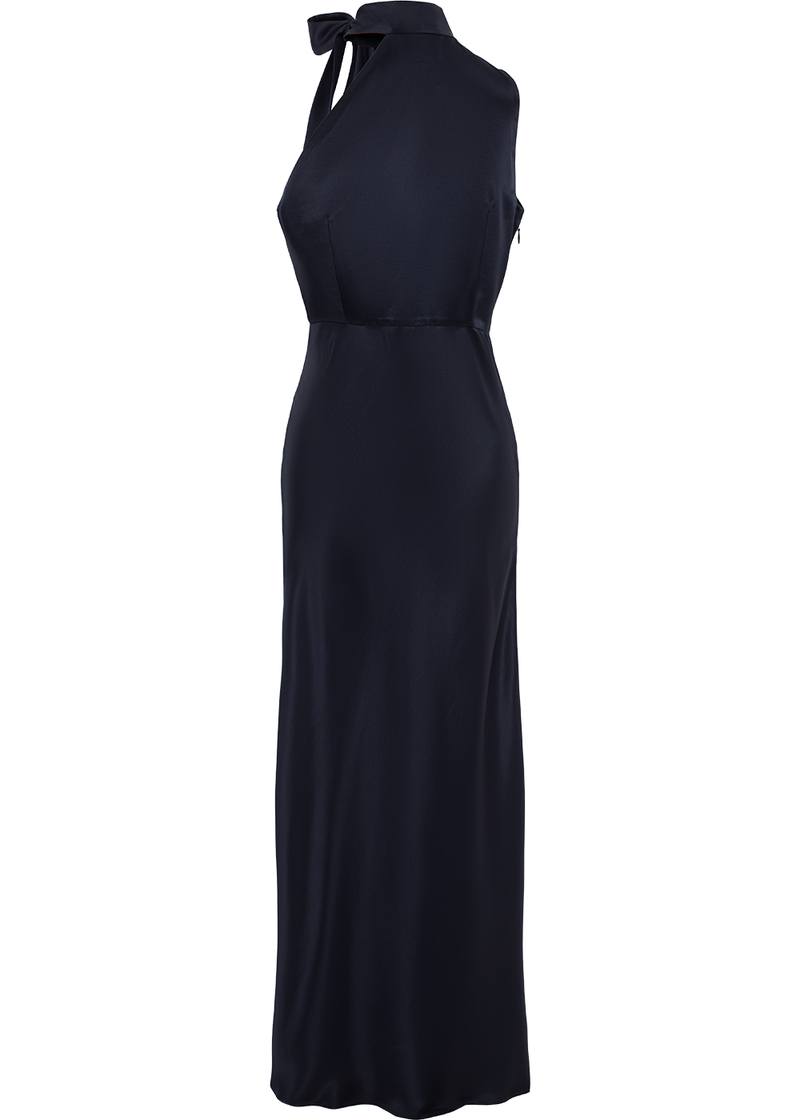 SALAZIA Midnight Blue Acetate Dresses
