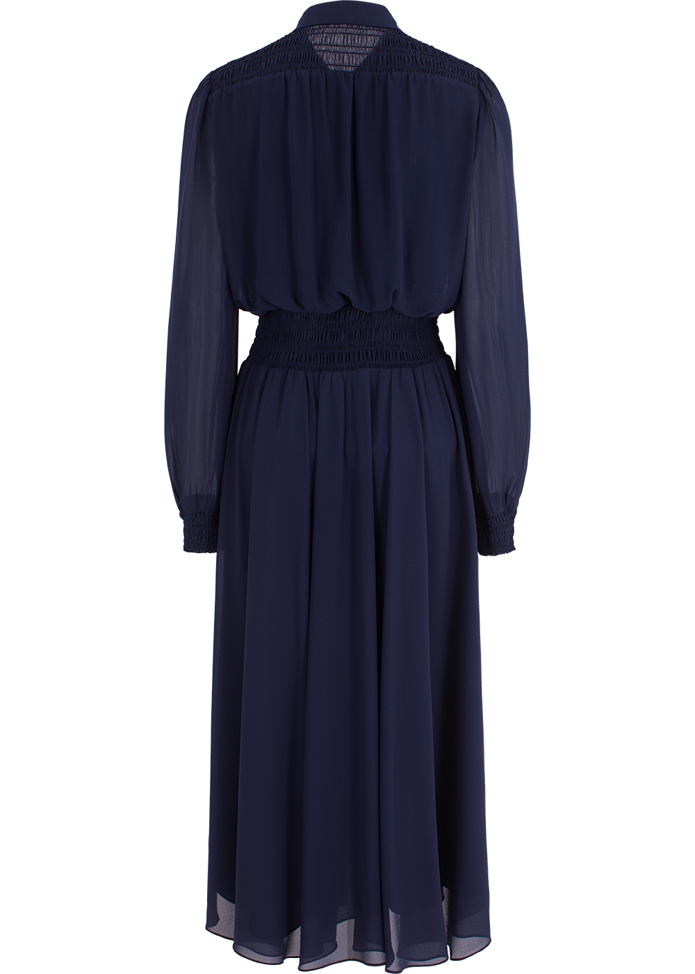 SALAZIA Black-White Line Art Wool Blend Dresses