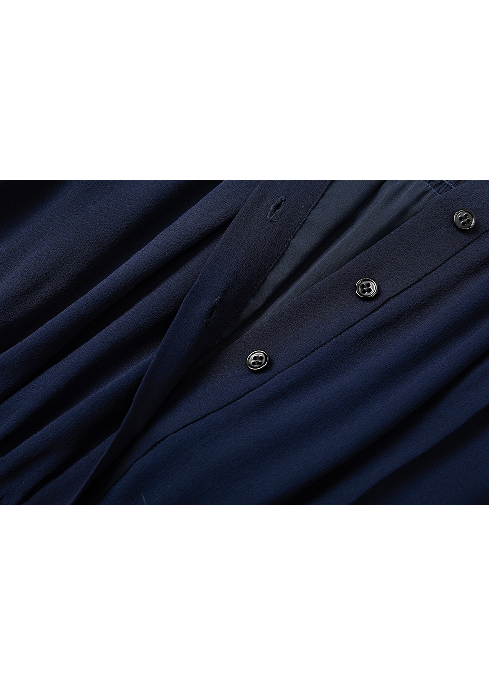 SALAZIA Black-White Line Art Wool Blend Dresses