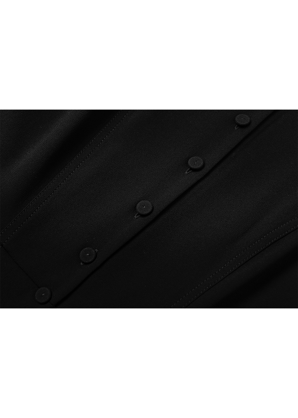 SALAZIA Black Triacetate-Silk Blend Long-Sleeve Dresses