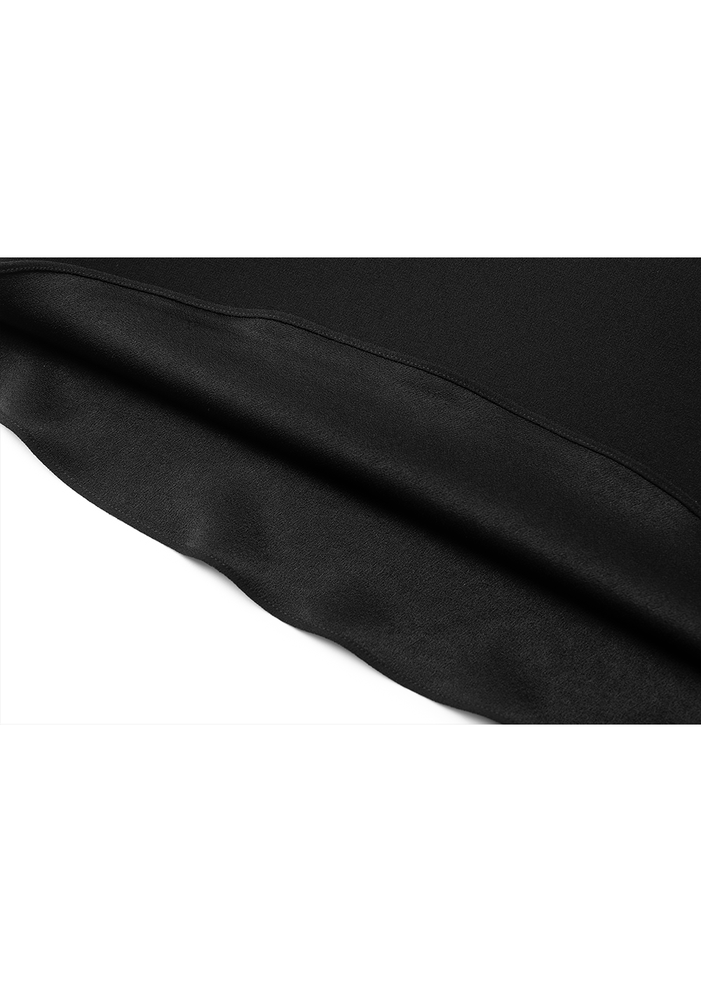SALAZIA Black Triacetate-Silk Blend Long-Sleeve Dresses