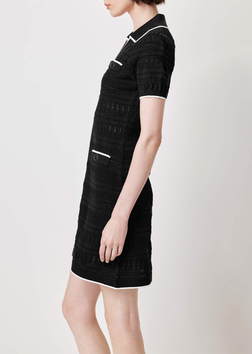 SALAZIA Black Viscose Blend Knit Dresses