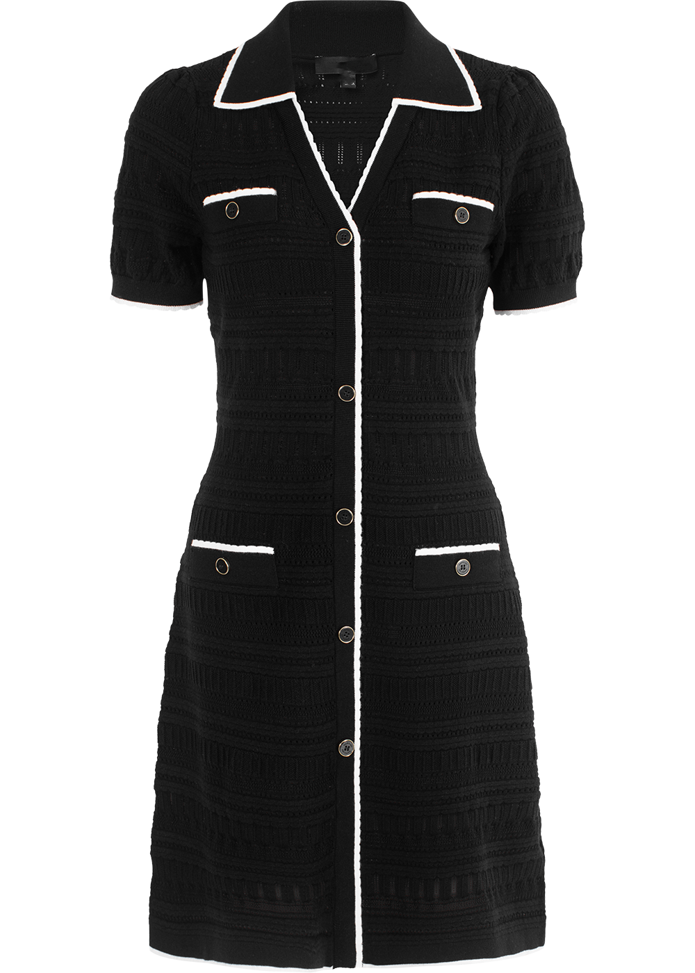 SALAZIA Black Viscose Blend Knit Dresses