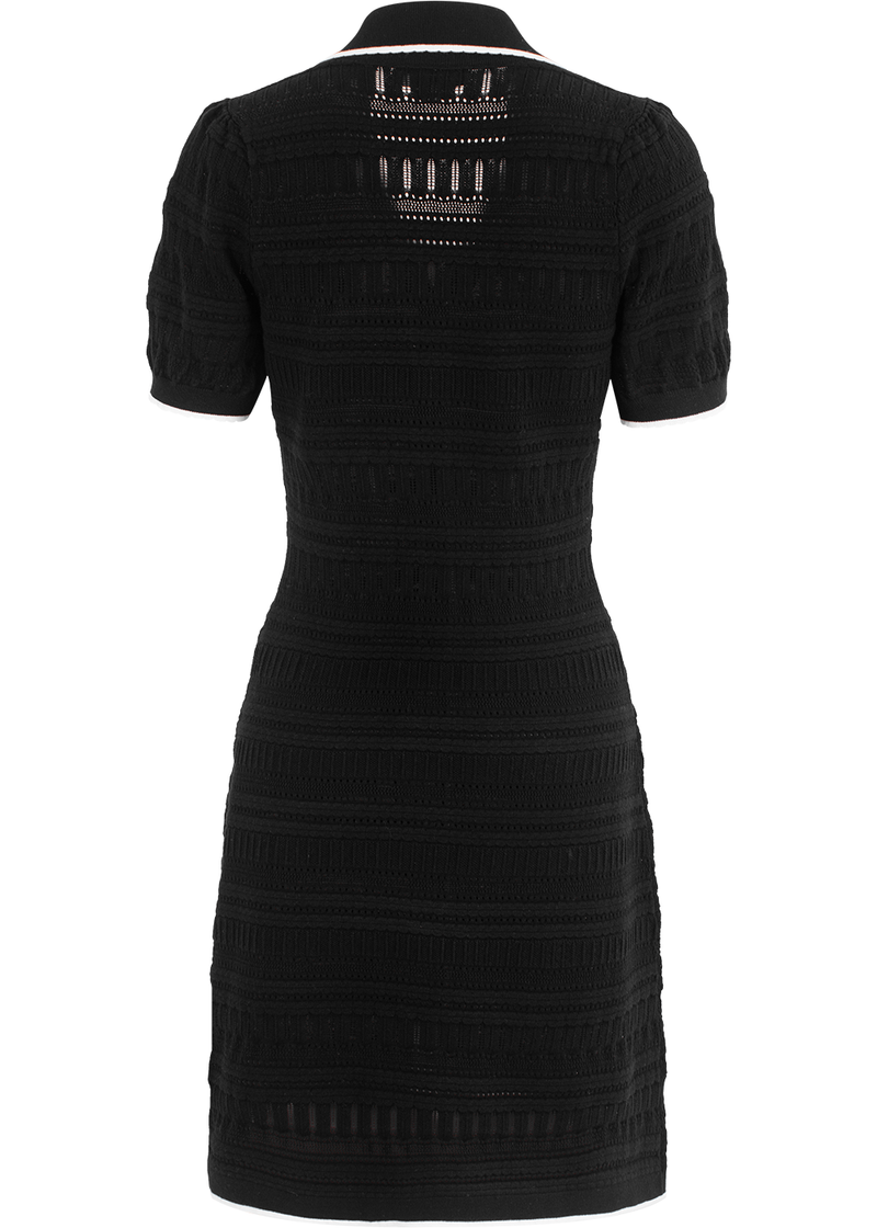 SALAZIA Black Viscose Blend Knit Dresses