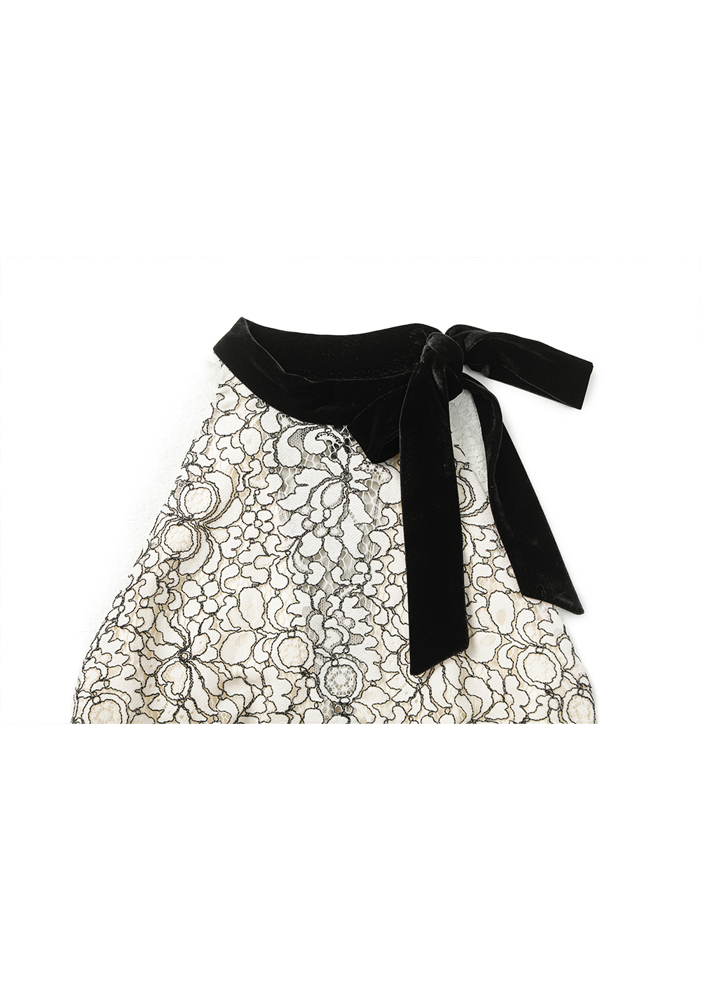 SALAZIA Black-White Tri-Color Short-Sleeve Dresses