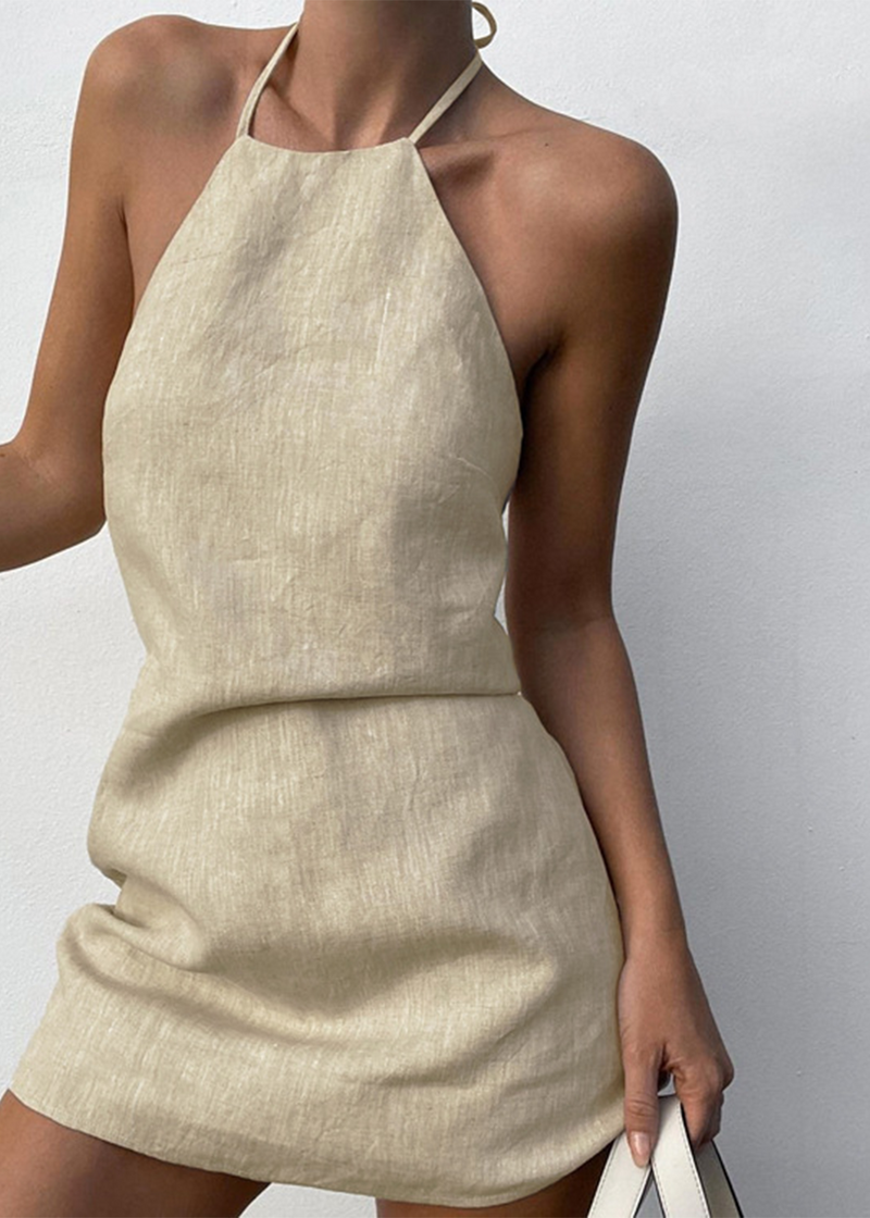 SALAZIA Halter A-Line Dresses
