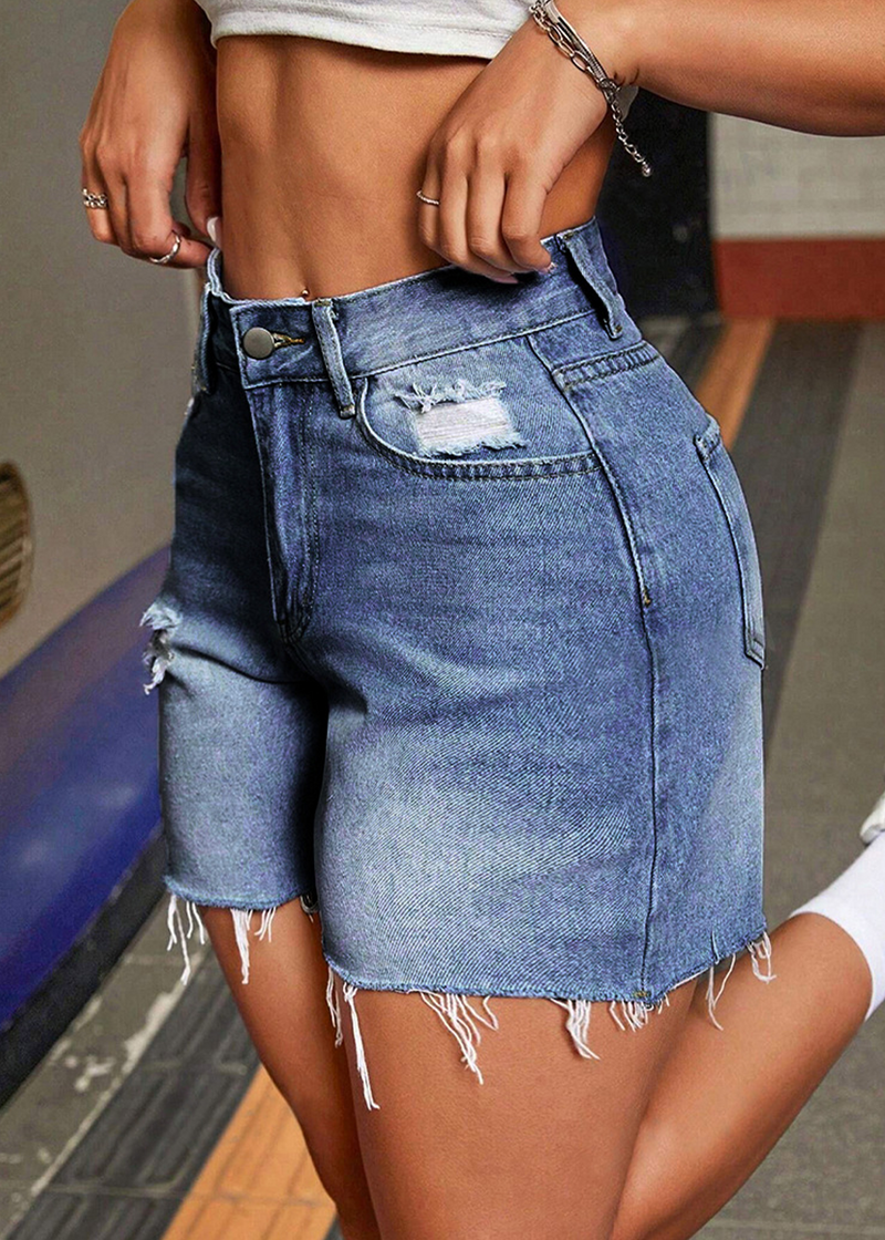 SALAZIA High-Stretch High-Waist Streetwear Shorts