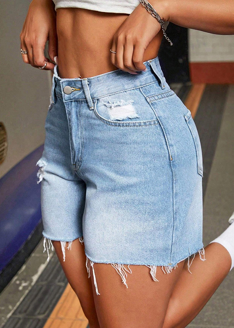 SALAZIA High-Stretch High-Waist Streetwear Shorts