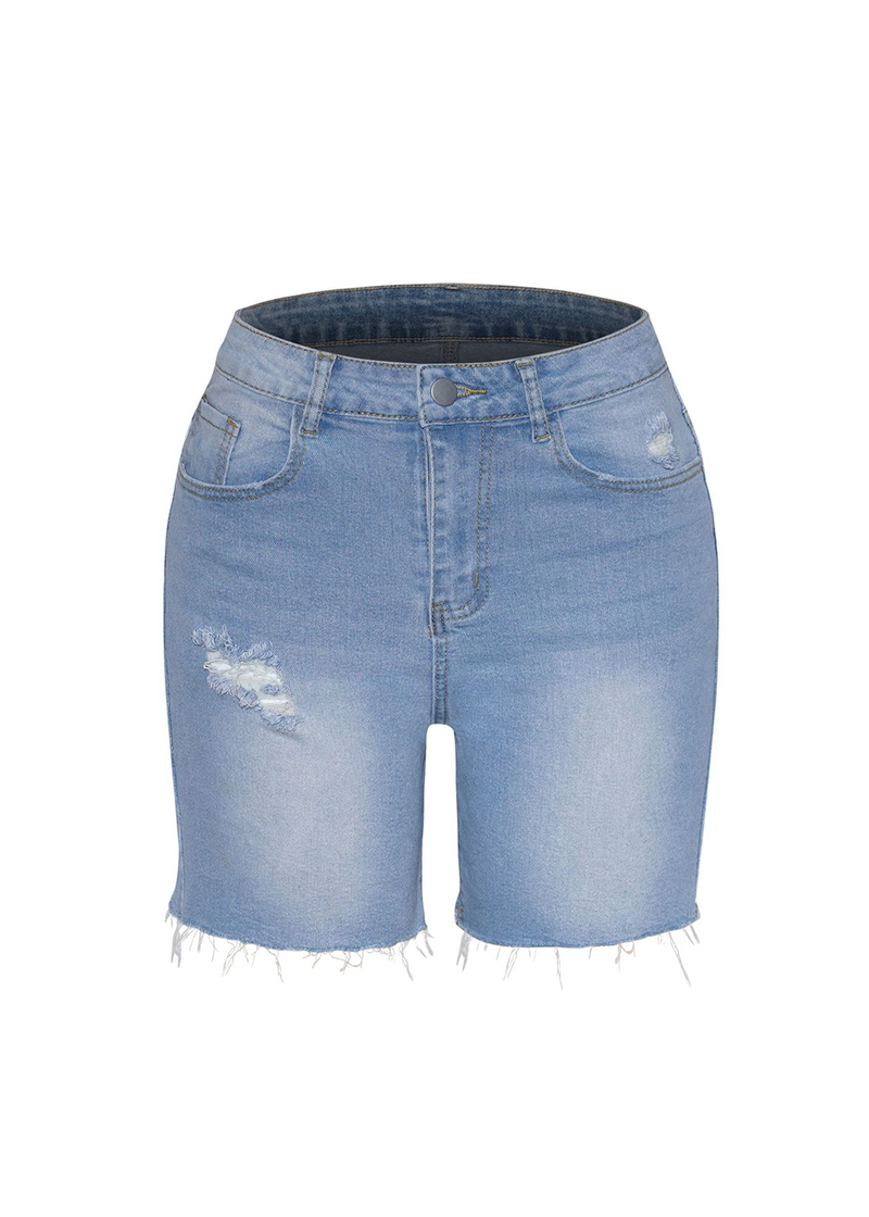 SALAZIA High-Stretch High-Waist Streetwear Shorts