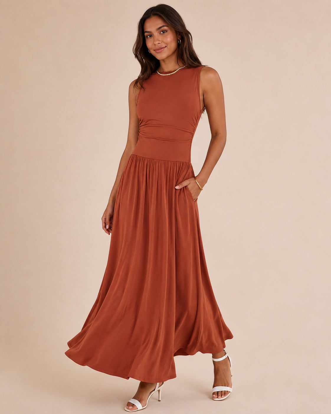 SALAZIA Long Sundress Flowy Beach Dresses