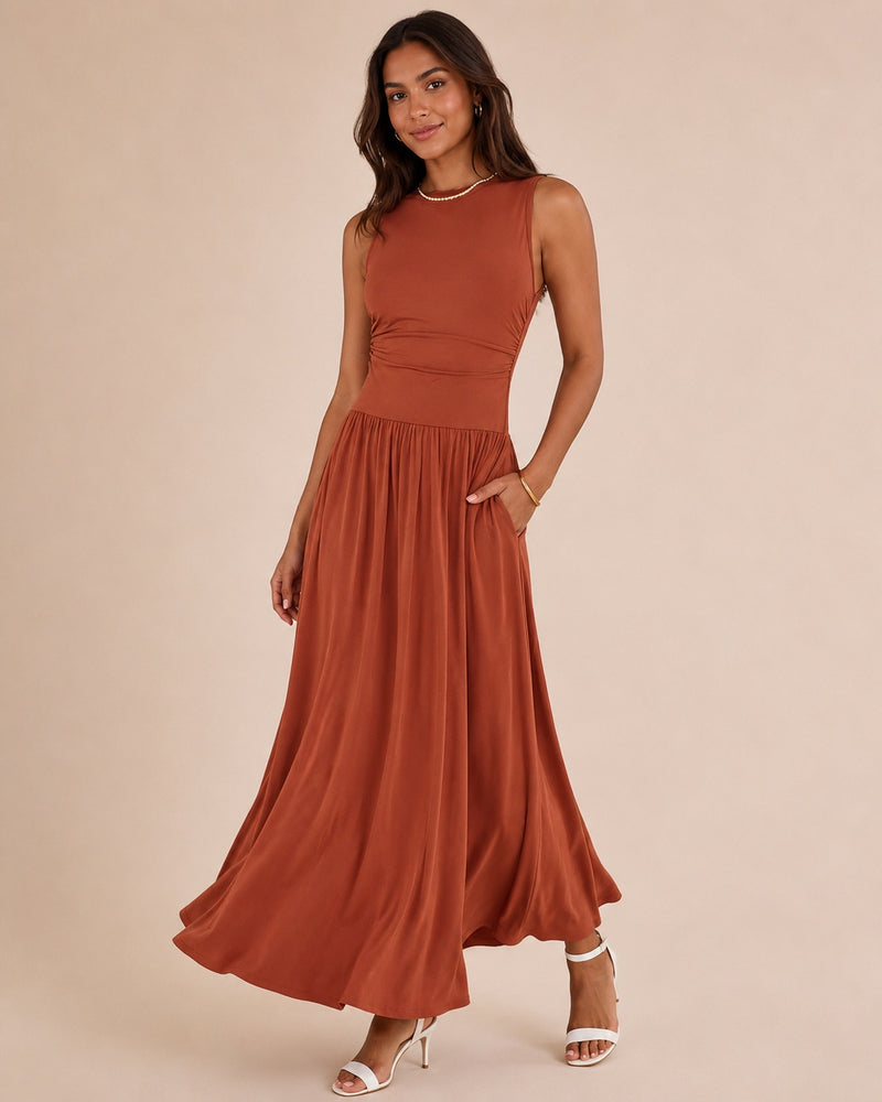 SALAZIA Long Sundress Flowy Beach Dresses