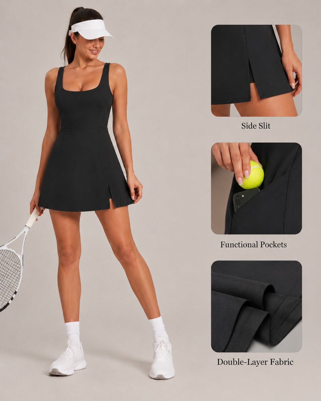 SALAZIA Women's Athletic Mini Dresses