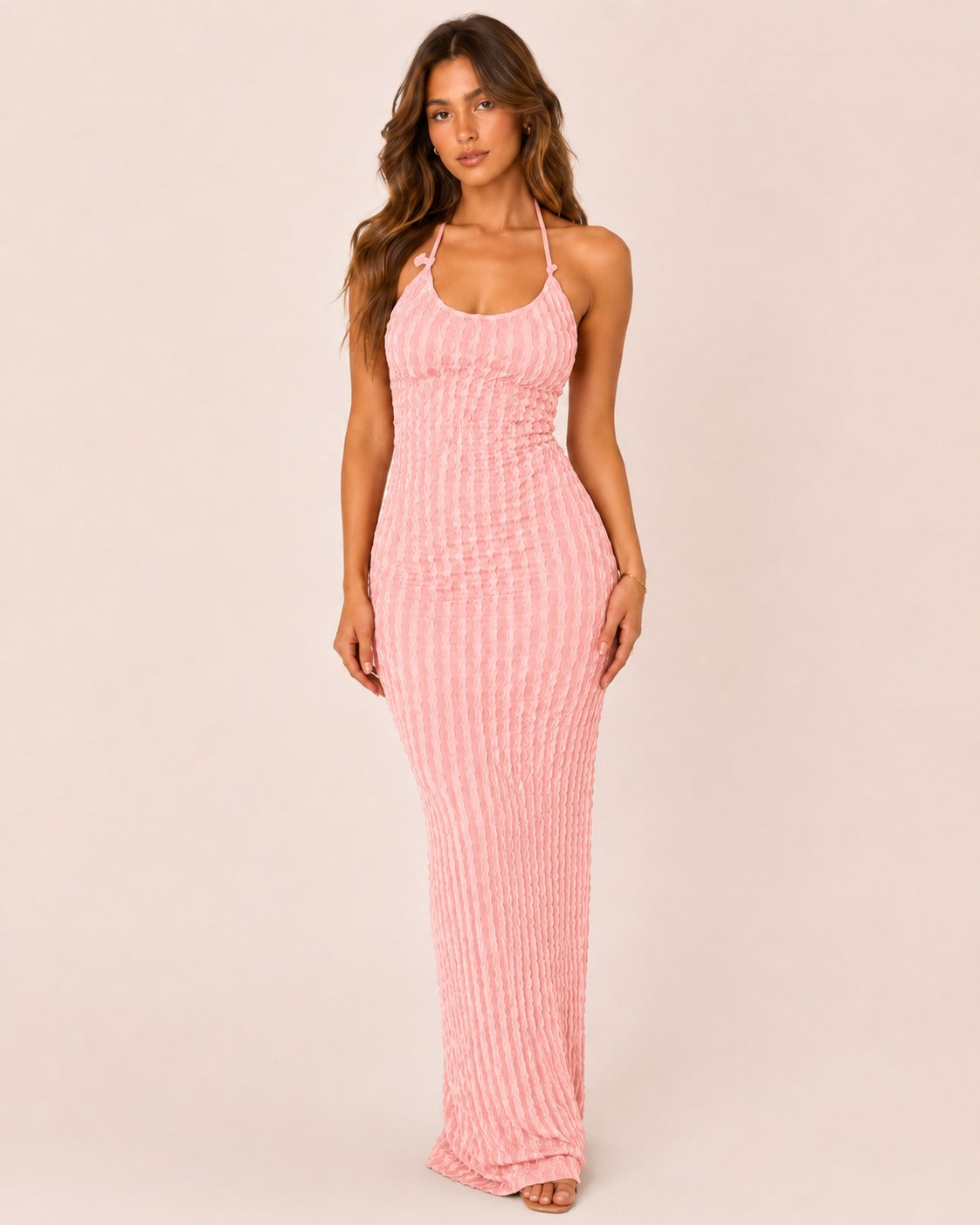 SALAZIA Women's Open-Back Criss-Cross Strappy Maxi Dresses