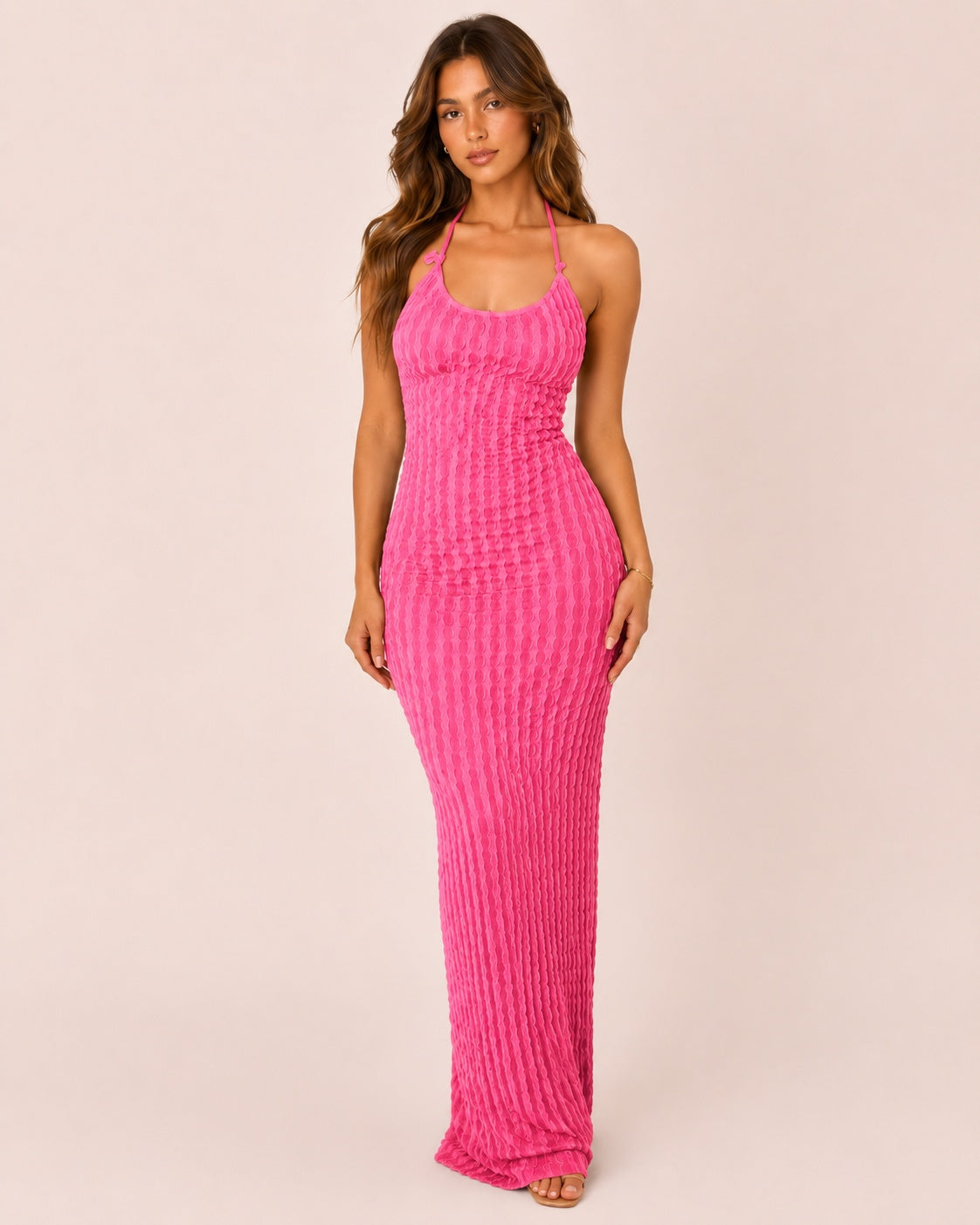 SALAZIA Women's Open-Back Criss-Cross Strappy Maxi Dresses