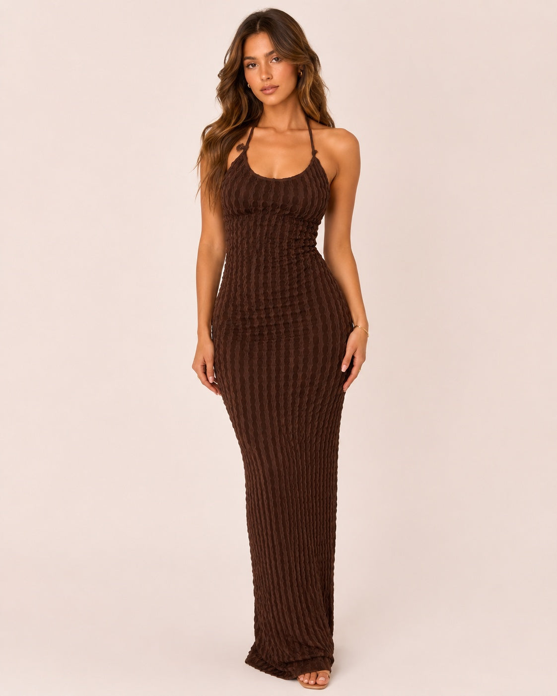 SALAZIA Women's Open-Back Criss-Cross Strappy Maxi Dresses