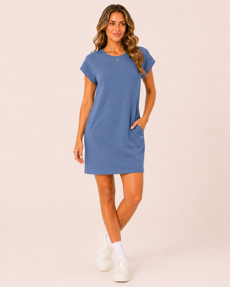 SALAZIA Women's Summer Loose Shift Mini Dresses