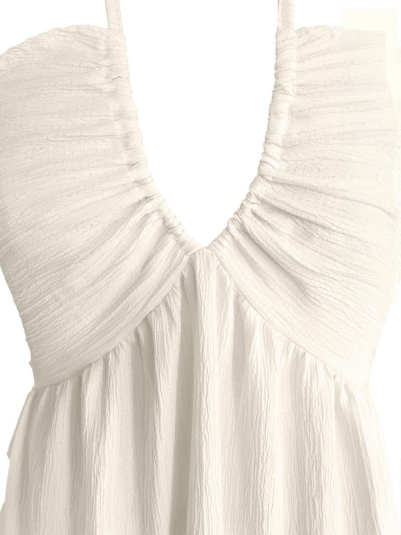 SALAZIA Women's Casual Sleeveless Backless Mini for Beach Vacation Dresses