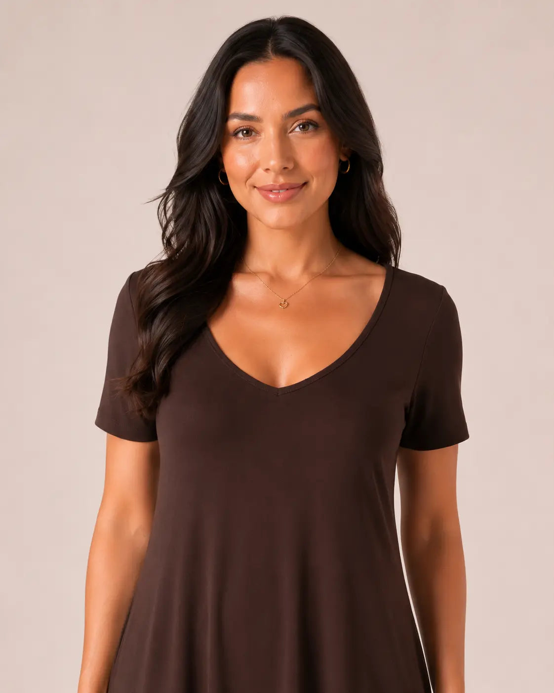 SALAZIA Women's Short Sleeve Round Neck Casual Dresses